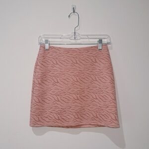 Pink mini skirt